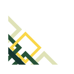 Green Gold Certificate Abstract Border