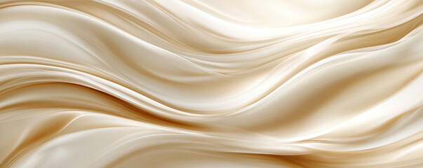 Obraz premium A very long, curvy, white stripe with a lot of detail. It looks like a piece of fabric