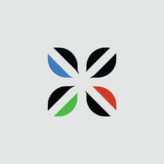 Creative Marketing Logo Design with Dynamic Growth and Strategy Elements - Vector Illustration