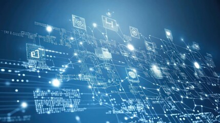 Obraz premium Digital Network Connections