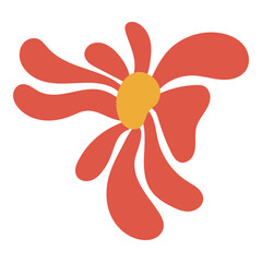 Abstract Groovy Flower