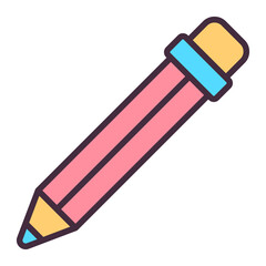 Pencil icon for writing, drawing, and creativity