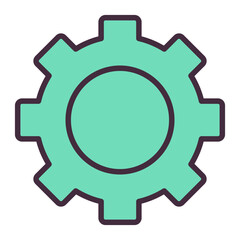 Gear icon for settings and configuration tools