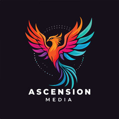 Obraz premium Vibrant Phoenix Logo - Ascension Media