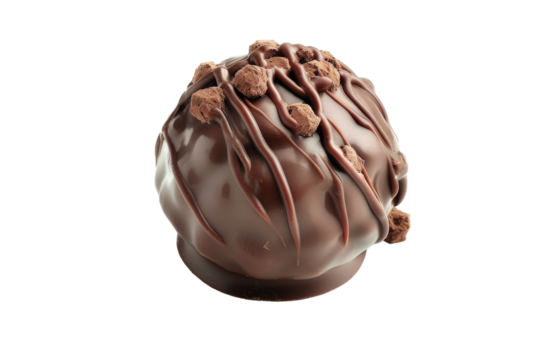 Sweet Indulgence: Chocolate Bliss Isolated On White Background.