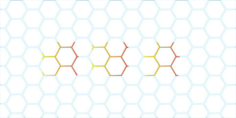 Abstract geometric design featuring a seamless hexagonal pattern with a honeycomb texture