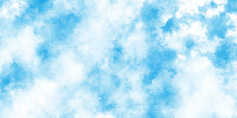 Abstract Watercolor shades blurry and defocused Cloudy Blue Sky Background, White cloud on blue sky background, modern creative themes beautiful concept art, Grunge light sky blue shades watercolor .