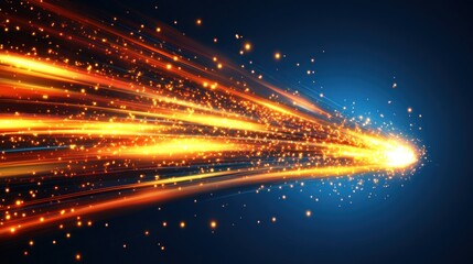 Fototapeta premium Abstract Comet Trail