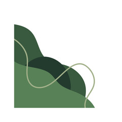 Green Abstract Aesthetic Corner 