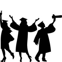 Graduation Silhouette