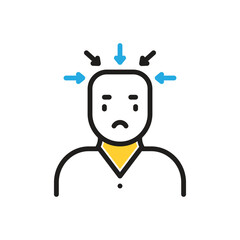 Multi color icon for tension