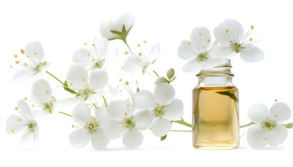 Meadowfoam Seed Oil Isolate on a White Background