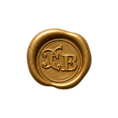 Gold Wax Seal Stamp Monogram Initials