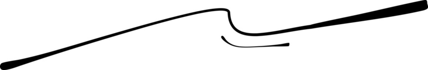 Hand Drawn Brush Line