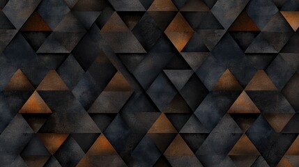 Dark Geometric Triangles Pattern Background Wallpaper
