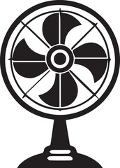 fan isolated on black