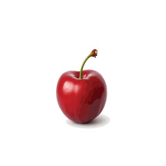 Fresh cherry vector image in 3D
