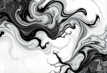 Picture Swirling ink designs with a sense of movement and fluidity.