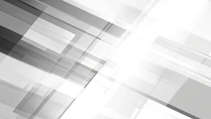 Abstract grayscale geometric background with overlapping rectangular shapes and varying transparency
