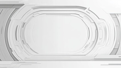Abstract white futuristic technology background