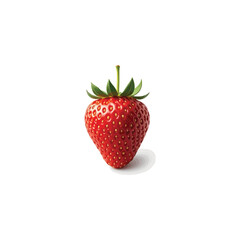 Fresh strawberry vector image in 3D
