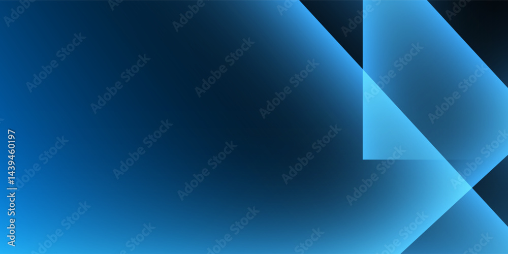 Wall mural abstract background featuring smooth dark blue gradients with overlapping transparent geometric shap