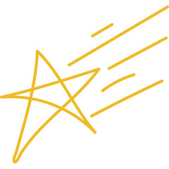 Gold Doodle Star