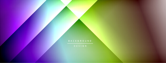 Abstract gradient background. Diagonal lines create dynamic visual effect. Bright colors blend smoothly, offering modern aesthetic.