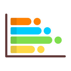 Horizontal Bars showing Icon