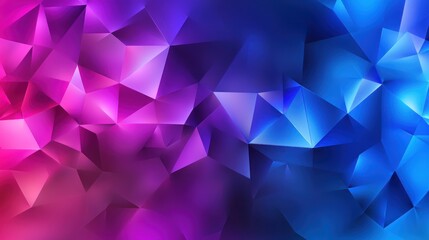 Obraz premium Abstract geometric background design, vibrant pink and blue triangles
