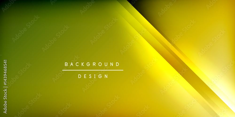 Fototapete Abstract gradient background. Yellow, olive hues create dynamic diagonal lines. Minimalist design suitable for presentations, graphics.