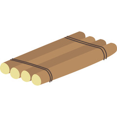 Raft Float Illustration