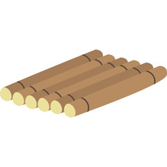 Raft Float Illustration