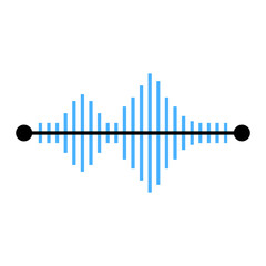 Stylized Sound Wave Graphic