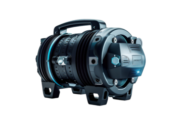 Air Anywhere: Exploring the Versatility of Cordless Air Compressors Isolated On White Background.