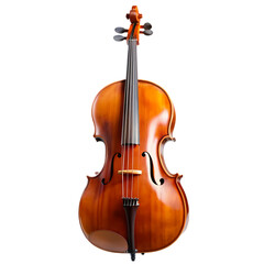 Fototapeta premium A Stunning Image of a Polished Cello on Transparent background