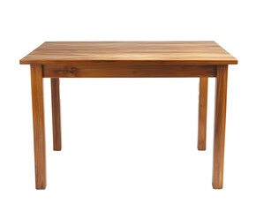 Stunning Wooden Table Design for a Modern Home , isolated on white background PNG cut out