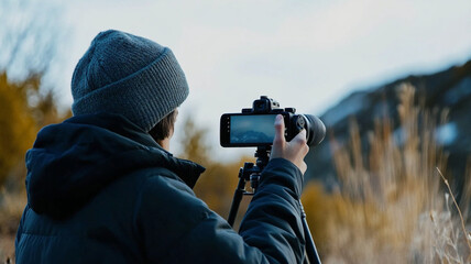 photographer in action