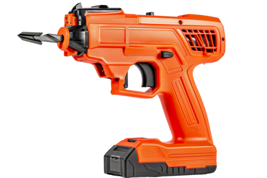 Nail with Freedom: Exploring Cordless Brad Nailers Isolated On White Background.