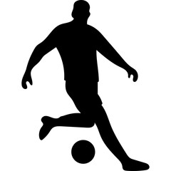 Soccer Player Silhouette