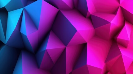 Fototapeta premium Abstract polygonal graphic design; vibrant color gradient background