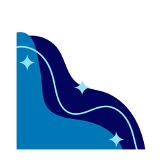 Aesthetic Wave Corner Blob