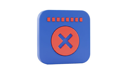 Isolated Calendar Cancel