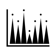 Chart icon vector. schedule illustration sign. diagram symbol or logo.