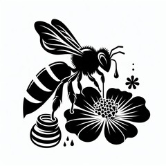 Bee silhouette Illustration