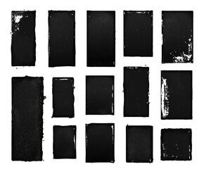 Vintage Black and White Photo Frames - A Graphic Design , isolated on white background PNG cut out