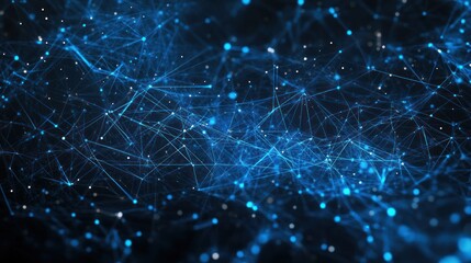 Abstract network of interconnected points and lines (1)