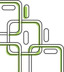 Fototapeta premium Abstract Geometric Square Line Corner