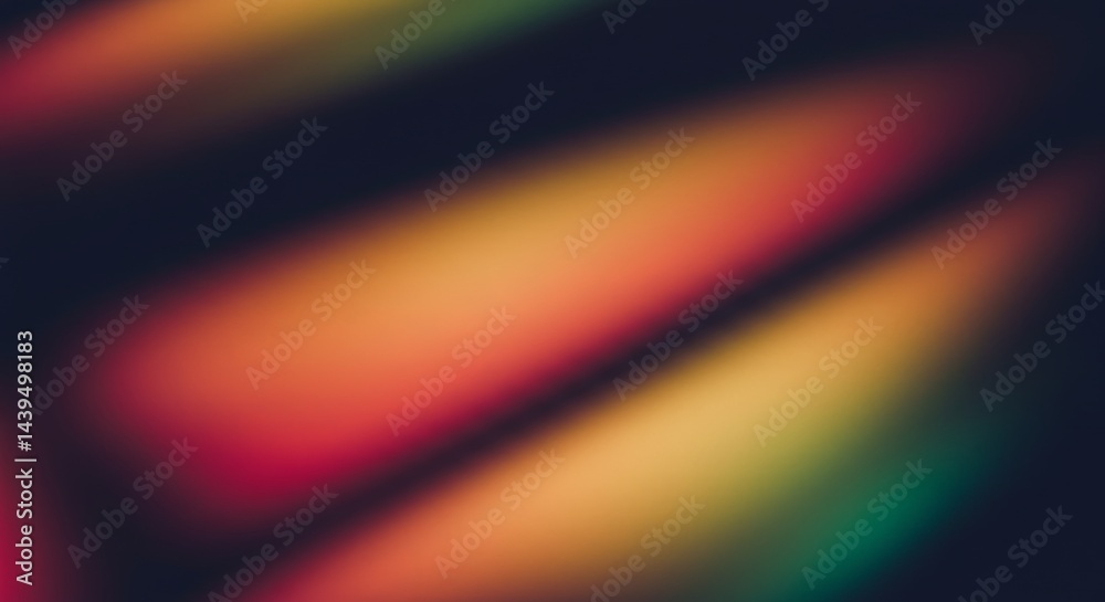 Poster a colorful abstract painting with a black background