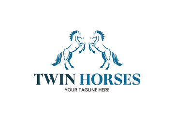 TWIN HORSES LOGO